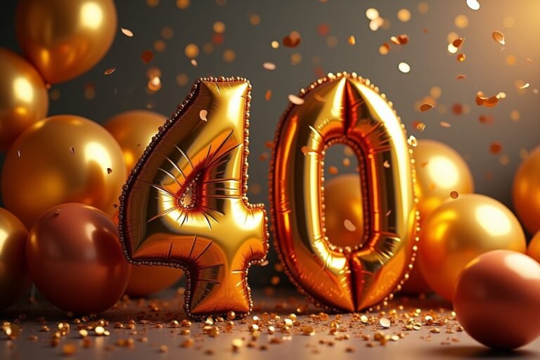 40. Geburtstag: Die besten modernen Sprüche