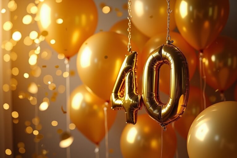 Sprüche zum 40. Geburtstag: Die besten 2026